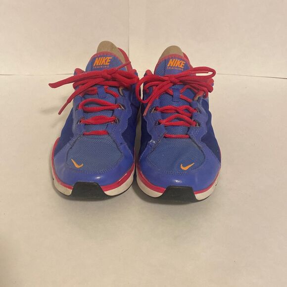 Nike Flex TR2 Training Shoes Womens Sz 8.5 Blue Pink Running Sneakers 511332-586 - Picture 2 of 7
